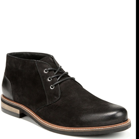 NWT Dr. Scholls Black Leather Lace Chukka Boots - Picture 10 of 13